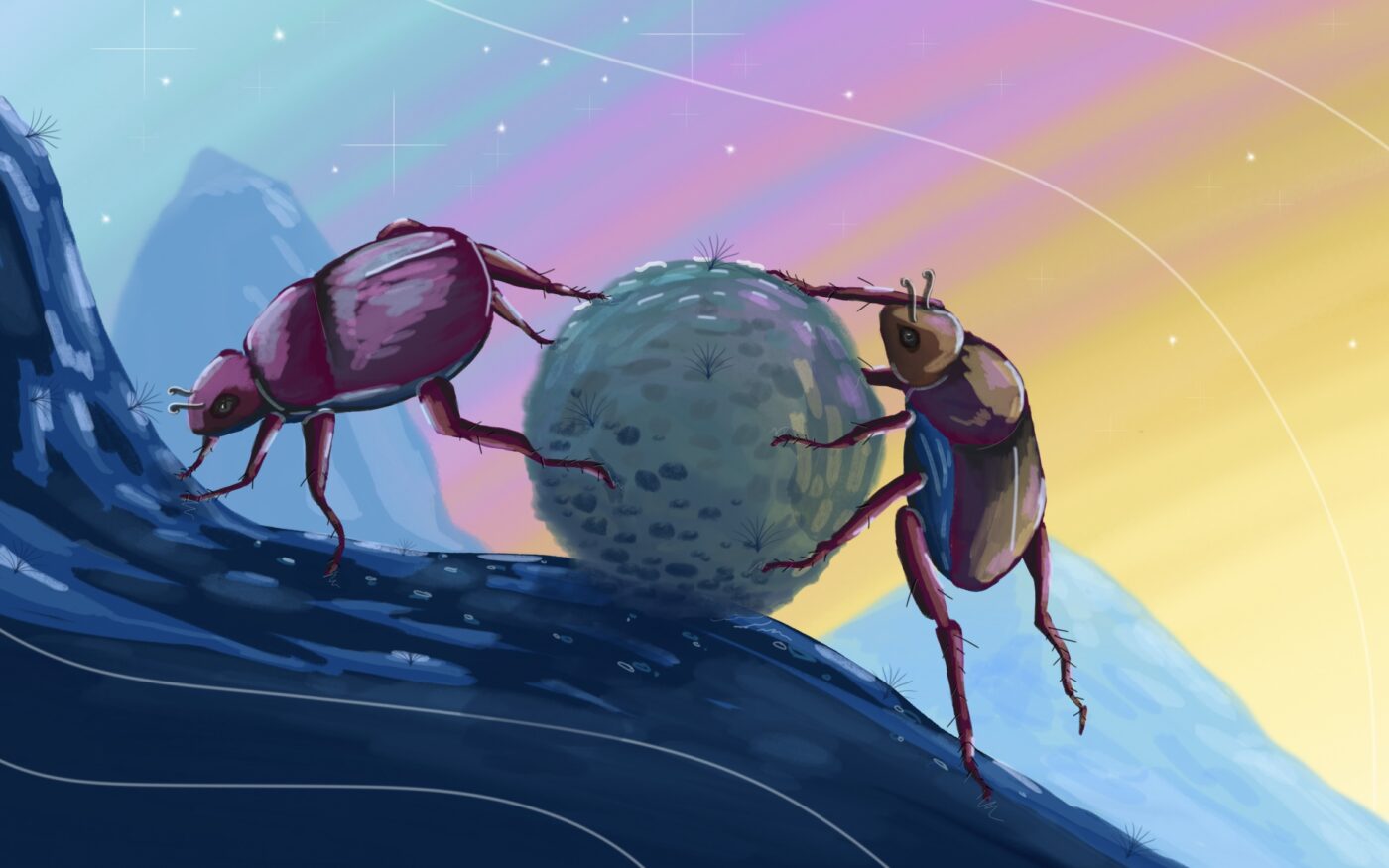 Pinky Ponku by Kushai Sai Kyabarsi, 3rd place in 13-18 category, Insect Week 2022 art competition