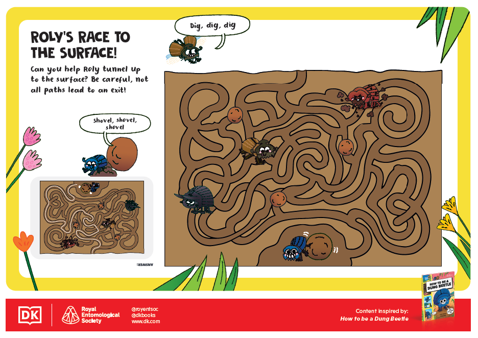 How to be an Insect Activity Sheets - 4 - Roly's Race to the Surface