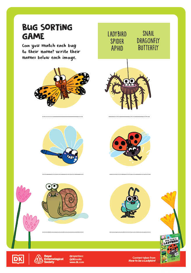 How to be an Insect Activity Sheets - 7 - Bug Sorting Game