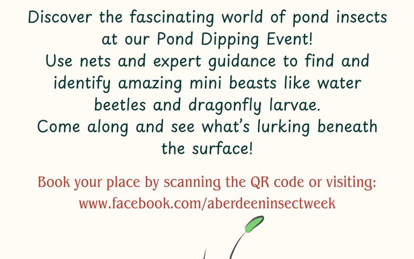 Flyer for Aberdeen Insect Week